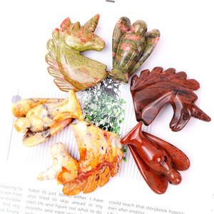 Confiable por más <span class=keywords><strong>de</strong></span> 10000 clientes Cristal natural Colorido 2 pulgadas Tallado a mano <span class=keywords><strong>Unicornio</strong></span> Ángel Set con energía curativa para la decoración del hogar - Product Image 2