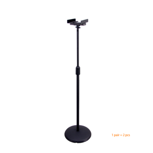 Soportes de Altavoz Ajustables en Altura de Alta Gama BS-310B-1 con Base, Rango de Altura de 72-124 cm, Capacidad de 8 kg, Construcción de Metal y Espuma - Product Image 1