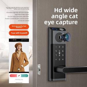 กลอนประตูอัจฉริยะปี 2026 พร้อมกล้องวงจรปิด HD ช่องมองแบบ Peephole ระบบสแกนลายนิ้วมือ วิดีโอคอลสองทาง รองรับ Tuya WiFi สำหรับใช้ในบ้าน - Product Image 3