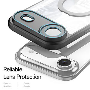 Suitable for iPhone 17Air full-cover magnetic <b>phone</b> case, transparent ultra-thin magnetic stand <b>phone</b> case - Product Image 4