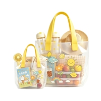 Sac fourre-tout réutilisable en plastique, grand format, imperméable, en PP laminé tissé, pour supermarché et commerce de détail
