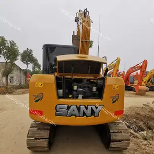 Hot sale SANY SY75C used mini excavator machine backhoe Hydraulic Crawler digger