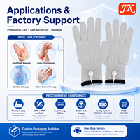 Gants conducteurs de physiothérapie pour l'arthrite de la main Jinke LIG avec électrode EMS et pour le soulagement et le massage des mains