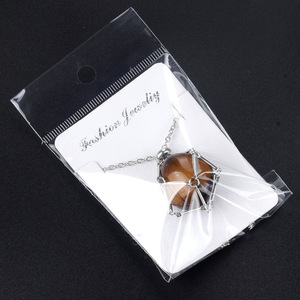 Crystal Necklace Amethyst Rose Quartz <strong>Red</strong> <strong>Jade</strong> Healing Stones 7 Chakra Tumble <strong>Stone</strong> Net Necklace - Product Image 3