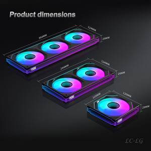 Lovingcool Nuevo Ventilador de Refrigeración Integrado para Computadora de 360 mm, Radiador de PC de Alto Rendimiento con Espejo Infinito de Cuatro Lados, Refrigeración Integrada - Product Image 6
