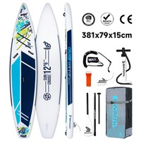 Planche de surf gonflable personnalisée, planche de paddle portable pour la location dans les stations balnéaires