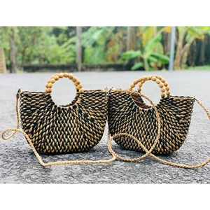 High Quality Vietnam Fashion Seagrass <b>Handbag</b> New Style Handmade Straw Bag <b>for</b> <b>Storage</b> Vintage Kitchen Use - Product Image 6