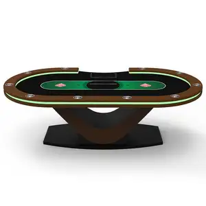 YH Guangzhou Led Texas Poker Table Casino para jugar Poker Tavolo Da Poker Casino Fiesta temática