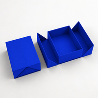 Boîte cadeau magnétique rigide pliable avec finition mate et logo personnalisé, boîte de rangement en carton à plat pour emballage de cadeaux d'affaires