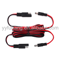 Câble d'extension à connecteur rapide SAEJ1128 mâle/femelle 2 broches avec prise CC, contacts en cuivre étamé, 12-24V 2.5A