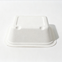 Barquette alimentaire personnalisée de 500 ml en bagasse de canne à sucre, jetable, biodégradable, imperméable et résistante à la graisse, pour le voyage