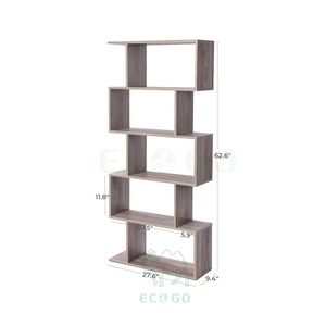 Estantería Moderna de Bambú de 5 Niveles, Ecológica, Duradera, Ahorra Espacio, Mueble para Hogar, Oficina y Sala de Estar - Product Image 3