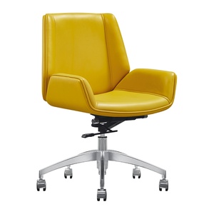 Modern Design Leather Ergonomic Computer Chair Comfort High Back Brown Leather Manager Executive Office Chair - Product Image 2