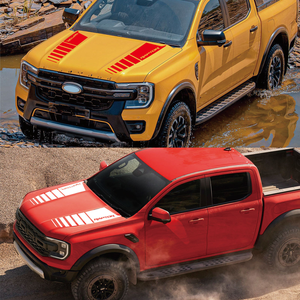 Autocollants graphiques en vinyle pour capot de voiture, décalcomanies décoratives pour Ford Ranger Raptor F-150 2015-2018, accessoires de décoration pour capot de pick-up - Product Image 3