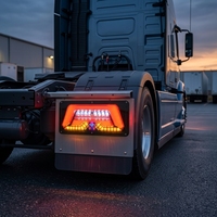 Feu arrière LED 24V pour camion et remorque, avec guide de lumière dynamique, pièce de rechange pour réparation