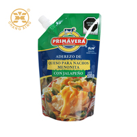 Pochettes souples personnalisées de 100 ml, 150 ml, 200 ml avec bec verseur, qualité alimentaire, pour assaisonnement barbecue, sauce BBQ, salade, chili, ketchup, et sauces épicées