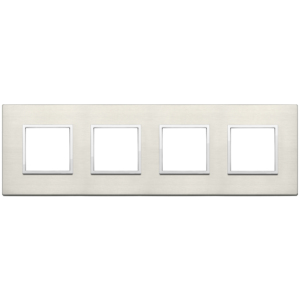 Titanium Wall <b>Switch</b> Plate 4 Gang 31mm Length 9.7mm Width 1.7mm Height - Product Image 1