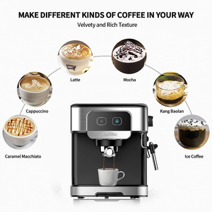 Vente en gros Boîtier en acier inoxydable pour cafetière électrique moderne européenne avec affichage à usage domestique - Product Image 3