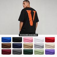 T-shirt décontracté surdimensionné 100 % coton 230 g/m² pour homme, logo personnalisé par transfert thermique, col rond, vente en gros, usine en Chine
