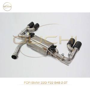 Sistema de escape de acero inoxidable OUCHI Catback para <span class=keywords><strong>BMW</strong></span> <span class=keywords><strong>220i</strong></span> F22 <span class=keywords><strong>B48</strong></span> 2,0 T silenciador con válvula tubo de giro automático de alto rendimiento - Product Image 5