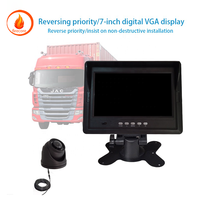 Moniteur tactile antichoc Firecore Hx-017 2024 de 7 pouces pour véhicule, moniteur de voiture, moniteur VGA pour voiture