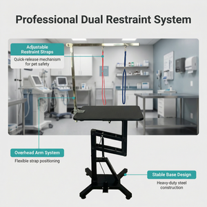 Table de toilettage pour animaux de compagnie au design portable et <span class=keywords><strong>à</strong></span> hauteur réglable pour un toilettage facile des animaux et une utilisation professionnelle en salon <span class=keywords><strong>à</strong></span> <span class=keywords><strong>domicile</strong></span> - Product Image 3