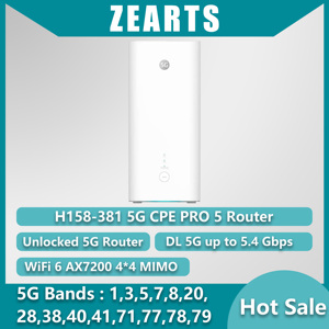 Routeur WiFi6 5G CPE Pro5 débloqué H158-381, large couverture, double bande, 7200 Mbps, modem 5G avec emplacement pour carte SIM - Product Image 6
