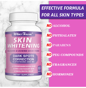 Capsules au glutathion J2 Privatel Labels 5000mcg Produits de beauté pour le blanchiment de la peau Capsules pour le blanchiment de la peau - Product Image 3