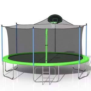 Vendita calda 14ft grande Jump ricreativo per bambini basket Hoop Set per bambini all'aperto trampolino per bambini campo da basket per l'esercizio - Product Image 4