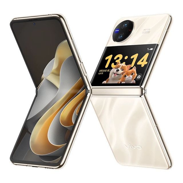 Used Vivo X Flip 5G Smartphone 6.6" AMOLED 120Hz Display Octa Core Snapdragon 8+ 4400mAh Battery Android 13 64MP Rear Camera