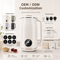 Blender pour lait de soja 600 ml, appareil tout-en-un pour préparer des boissons végétales, petit appareil de cuisine, fabricant de lait de noix