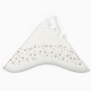 Foulard à imprimé floral pour <span class=keywords><strong>femme</strong></span> - Grand hijab à enfiler, nouveau bonnet doux avec visière - Product Image 4