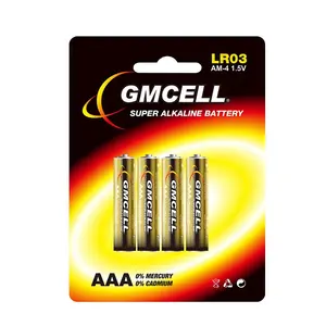 GMCELL am4 Size AAA Lr03 1.5 volt High-performance Alkaline Battery Super Power Batteries