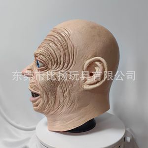 Tangdou Gollum Horror Mask Latex Full <b>Head</b> Halloween Costume Prop Lord Of The Rings Role Playing - Product Image 4