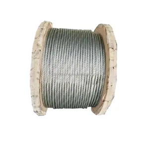 7x19 Aircraft Cable MIL-DTL-83420 Steel Cable Rope Wires 1/8'' Hot-Dipped Galvanized Wire Rope