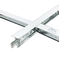 Materiales de construcción para la construcción de casas Canal de techo falso Tee principal Cruz Tee Techo T Rejilla T24 32 38 Rejilla de techo