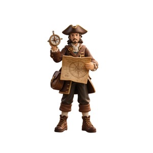 Personalizzabile 3D <span class=keywords><strong>marinaio</strong></span>/pirata Figurine Set-cartoni animati Action Figure modelli per la produzione di OEM - Product Image 3