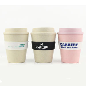 Venta al por mayor de tazas de leche de bajo precio promoción logotipo personalizado respetuoso con el medio ambiente y tazas de café degradables - Product Image 2