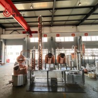 Alambic en cuivre Boben de 250 gallons, distillateur commercial à colonne pour la fabrication de spiritueux