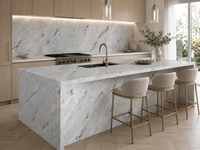Dalles et carreaux en pierre naturelle Fendi Blue Marble pour tables à manger, tables d'appoint, comptoirs de bar, encadrements de cheminées, carreaux de sol