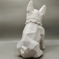 Nouvelle Arrivée Figurine en Vinyle PVC Bouledogue Français 35cm avec Tirelire Faite à la Main Style Ours Violent Certifiée EN71