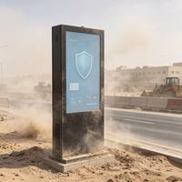 Kiosco de Señalización Digital LCD para Exteriores de 75 Pulgadas, Tótem IP66 con Brillo de 3000nit, Sistema Operativo Android/Windows, Anti-UV, para Parques, Aeropuertos y Comunidades