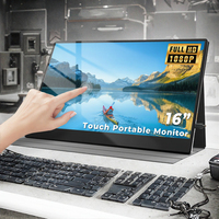 Moniteur de jeu portable multi-touch USB 16 pouces 1920x1080 pour PS4 et pour ordinateur 60 Hz