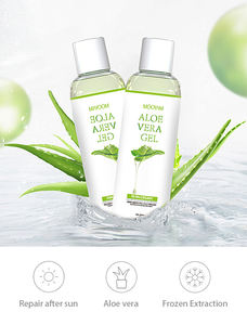 얼굴 마사지 젤 알로에 베라 OEM 개인 라벨 99.9% 순수 천연 유기농 추출물 진정 알로에 베라 젤 얼굴 피부 - Product Image 5