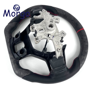 Volant sport personnalisé pour l'amélioration de l'intérieur de voiture, pour Dodge Ram 2008-2018, volant personnalisé en fibre de carbone forgée mate avec LED - Product Image 6