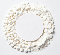 Extrait de plante en poudre de qualité alimentaire Bifidobacterium Adolescentis dans un récipient et une bouteille en plastique
