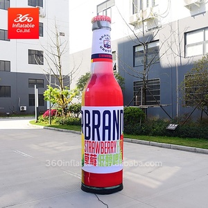 Bouteille de tequila gonflable publicitaire modèle 3m bouteille gonflable de confiture de fraise à vendre bouteille gonflable commerciale d'extérieur - Product Image 4