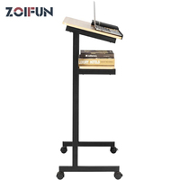 ZOIFUN En gros, pupitres d'église mobiles en bois sur roulettes pour salles d'école chrétiennes, salles de réunion, salles de conférence et théâtres