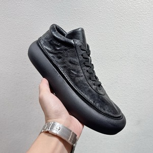 Chaussures de sport d'été en cuir véritable de <span class=keywords><strong>haute</strong></span> qualité Bottes à enfiler faites à la main décontractées plates personnalisées pour hommes - Product Image 5
