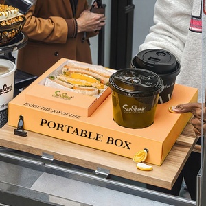 Sunshine Customized Portable <b>Transparent</b> Egg Roll Packaging <b>Box</b> Long Swiss Roll Baked Pastry Portable <b>Box</b> with Handle - Product Image 4